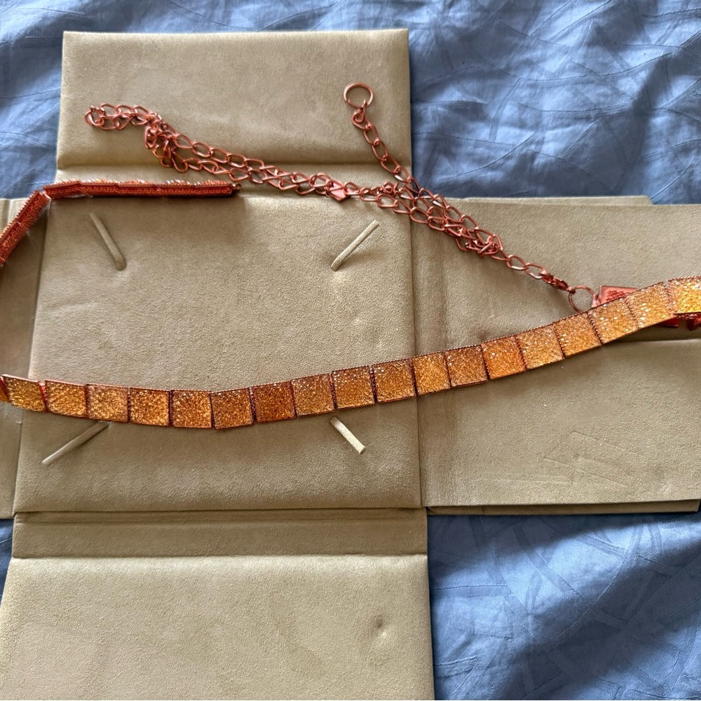 Orange Square Link Belt